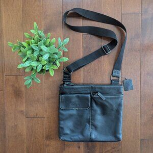 ROOTS LEATHER VINTAGE CROSSBODY BAG